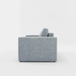 Sofa amerykanka sztruksowa szara SOFI