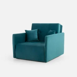 Sofa amerykanka turkusowa 93 cm LEO I