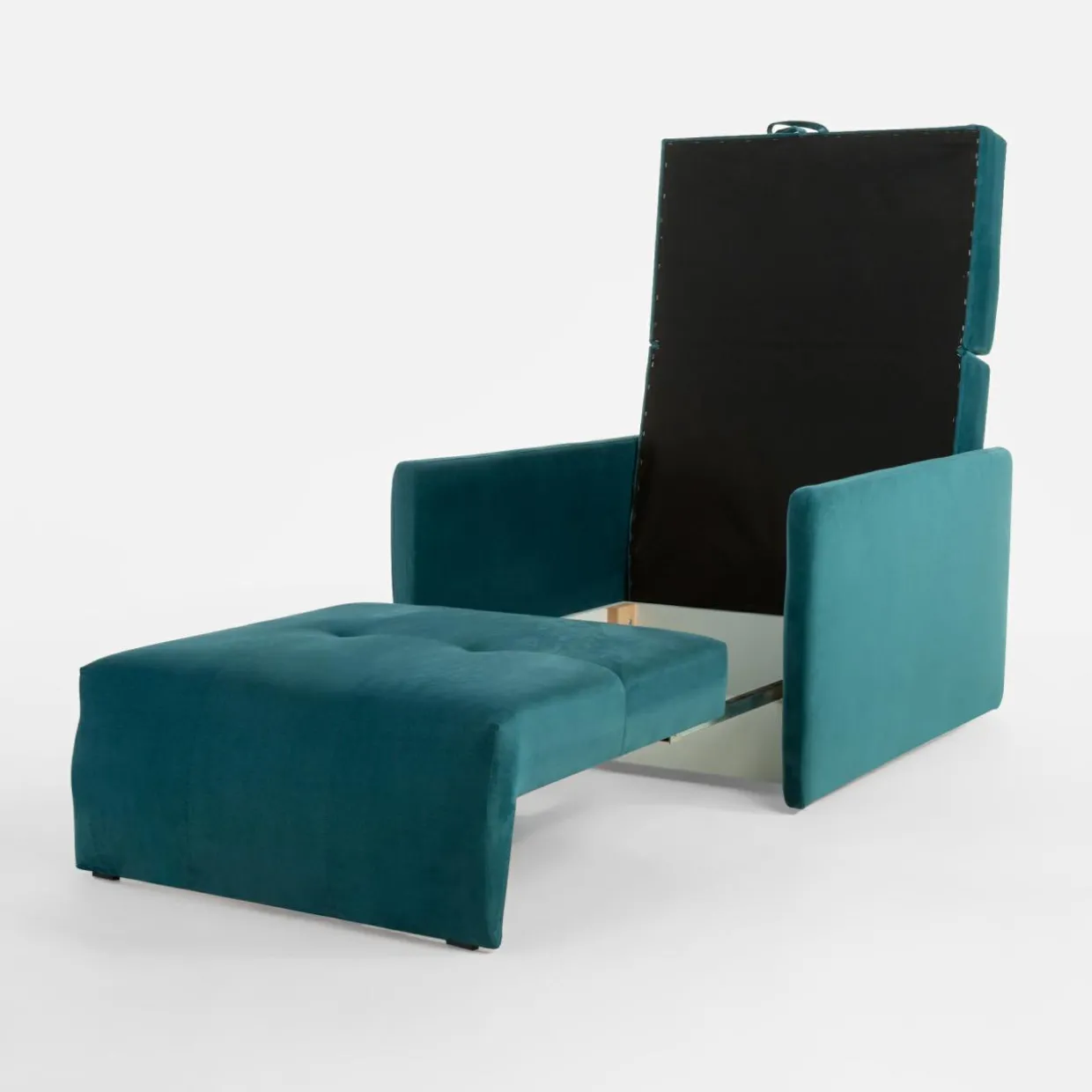 Sofa amerykanka turkusowa 93 cm LEO I