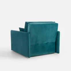Sofa amerykanka turkusowa 93 cm LEO I