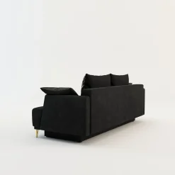 Sofa na złotych nogach rozkładana LAUREN