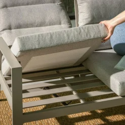 Sofa ogrodowa 3-osobowa, z regulacja oparcia NALANI