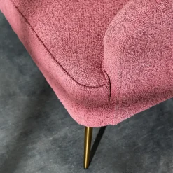 Sofa 2-osobowa ciemnoróżowa MIDNI