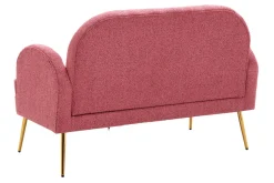 Sofa 2-osobowa ciemnoróżowa MIDNI