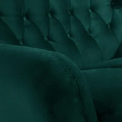 Sofa 3-osobowa ciemnozielona KELSO