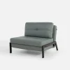 Sofa 1-osobowa rozkładana szarozielona PARKA