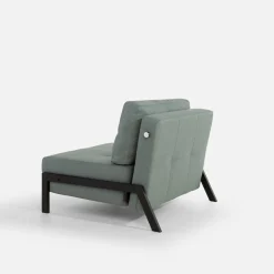 Sofa 1-osobowa rozkładana szarozielona PARKA