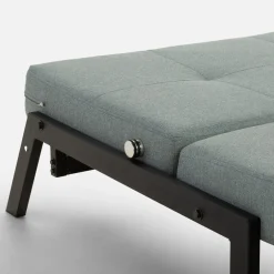 Sofa 1-osobowa rozkładana szarozielona PARKA