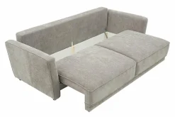 Sofa rozkładana 3-osobowa beżowa ANDORA