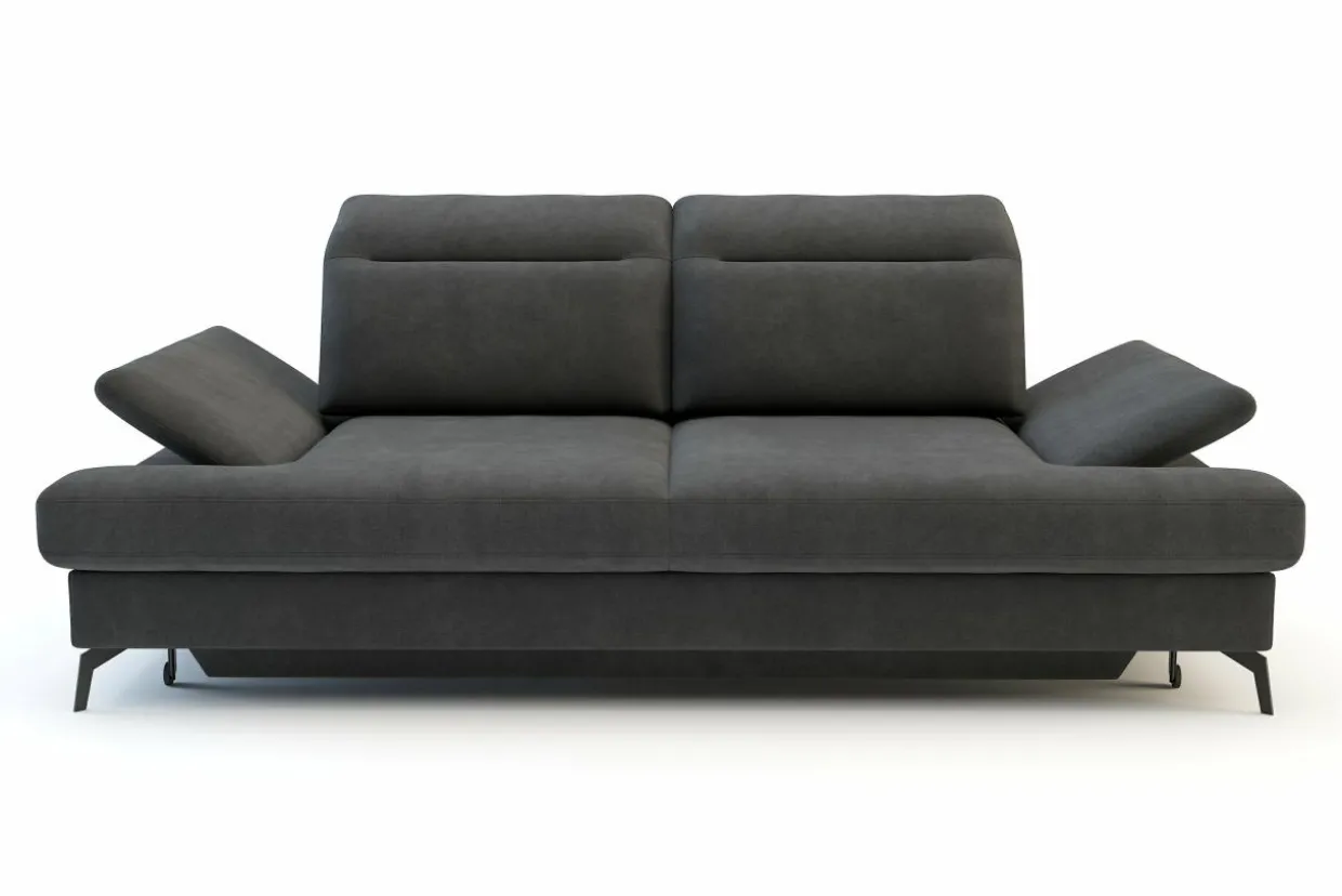 Sofa rozkładana 3-osobowa FIJI grafitowa