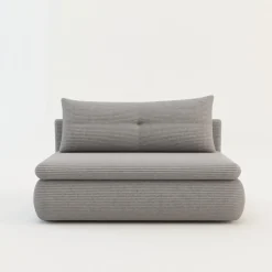 Sofa rozkładana 2-osobowa szara ELIAS II