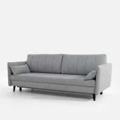 Sofa rozkładana szara VANNES BIS