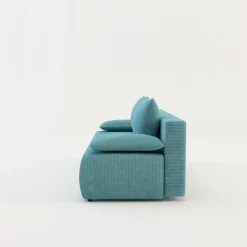 Sofa sztruksowa turkusowa LIBIA