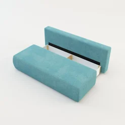Sofa sztruksowa turkusowa LIBIA