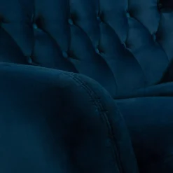 Sofa uszak 3-osobowa ciemnoniebieska KELSO