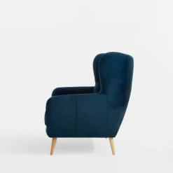 Sofa uszak 2-osobowa ciemnoniebieska KELSO