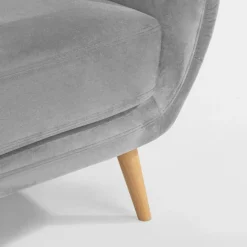 Sofa uszak 3-osobowa jasnoszara KELSO