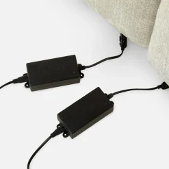 Sofa z regulowanym siedziskiem jasnobeżowa CAMPILE