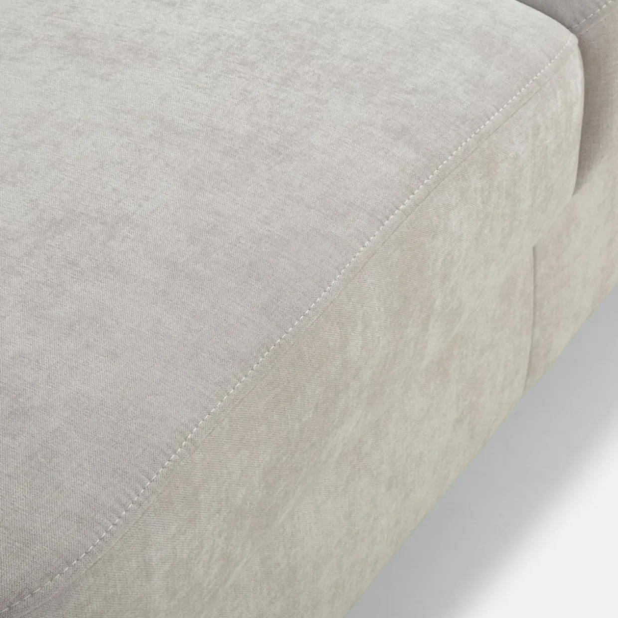 Sofa ze stelażem włoskim jasnoszara MONO II