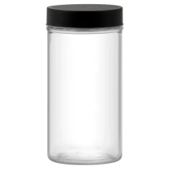 Słoik z czarną pokrywką MILOS 1,3 l