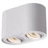 Spot 2-punktowy natynkowy biały RONDOC