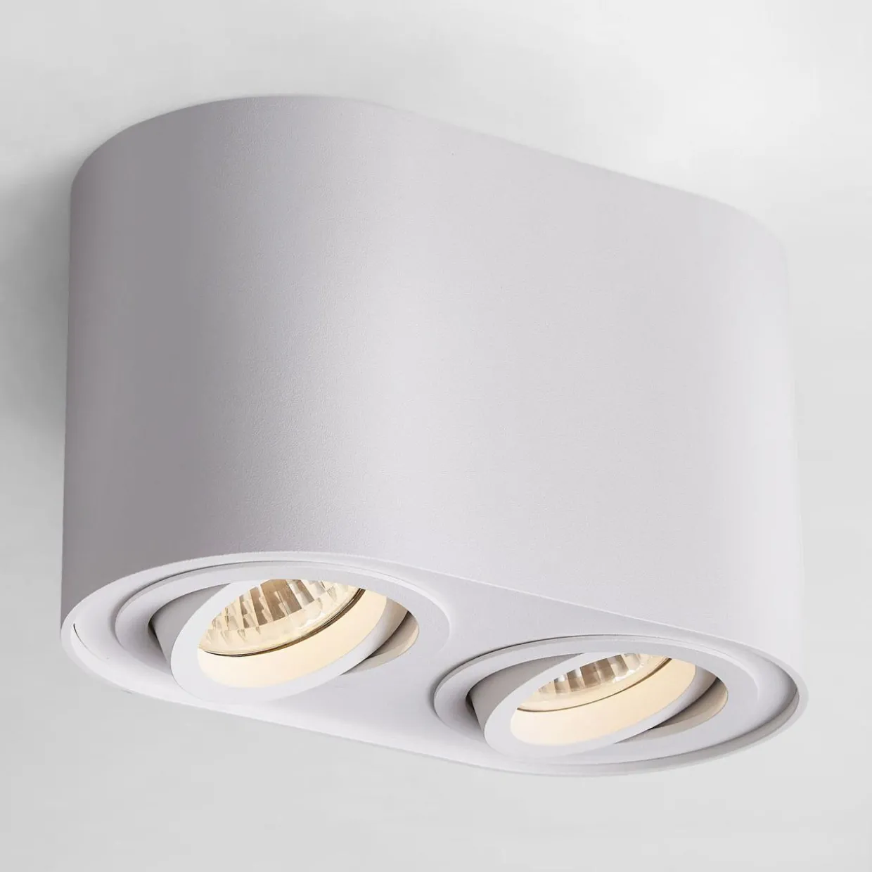 Spot 2-punktowy natynkowy biały RONDOC