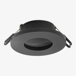 Spot wpuszczany okrągły IP44 czarny FINN