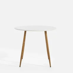 Stół ogrodowy biały LIXEL 90 cm