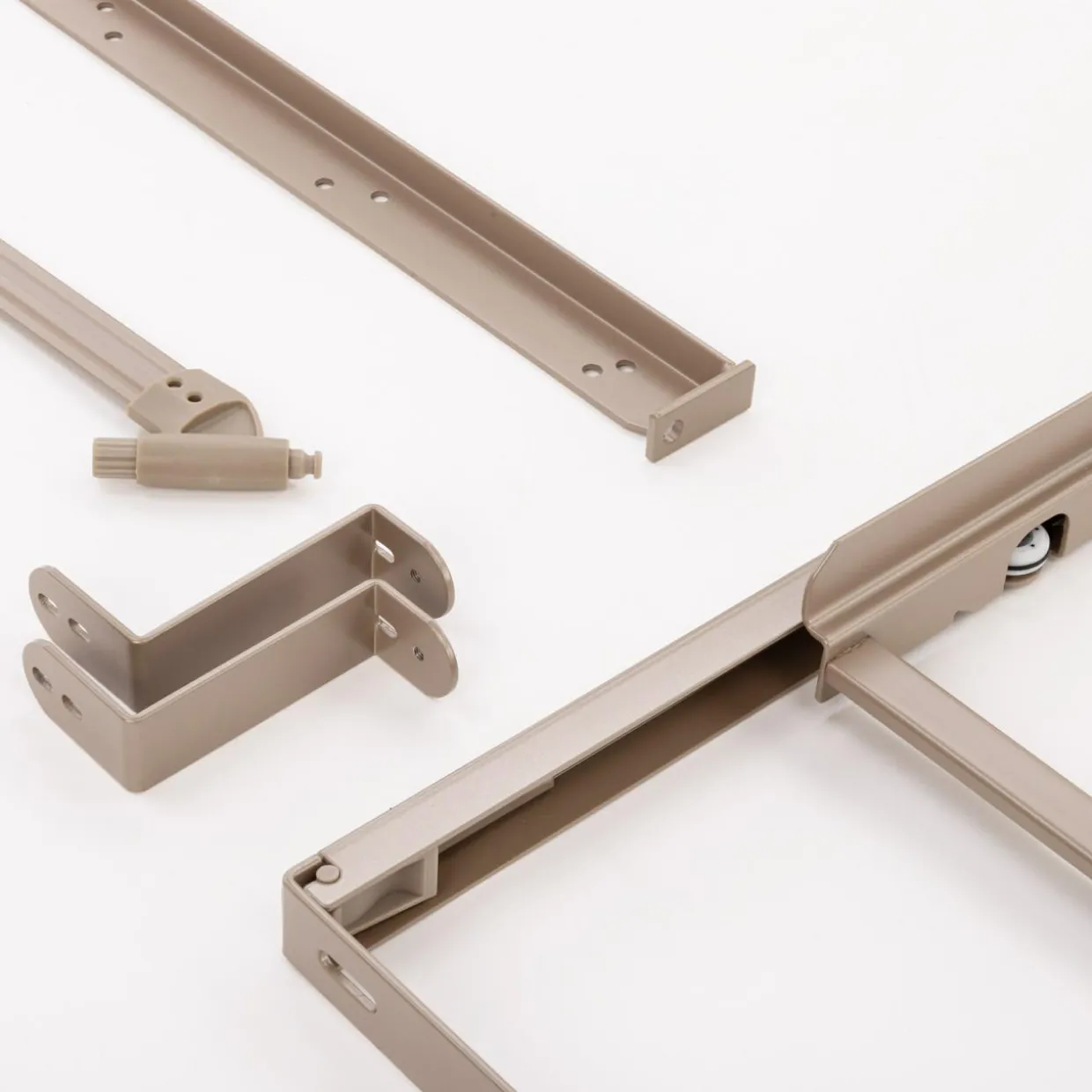 Stelaż do cargo narożnego, lewostronny, champagne gold