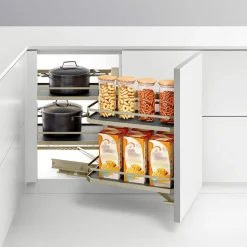 Stelaż do cargo narożnego, prawostronny, champagne gold