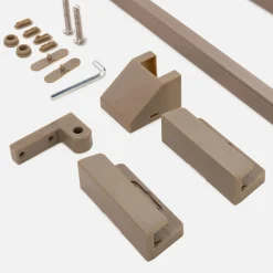 Stelaż do cargo podblatowego, do szafki 60 cm, front uchylny, champagne gold