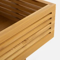 Stojak łazienkowy bambusowy 3-poziomowy 23x19x70 cm