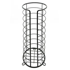 Stojak na papier toaletowy czarny 37 cm