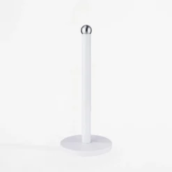 Stojak na ręcznik papierowy biały DIEGO 15x35 cm