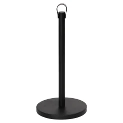 Stojak na ręcznik papierowy czarny metalowy 35 cm