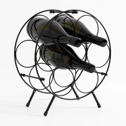 Stojak na wino metalowy, na 7 butelek