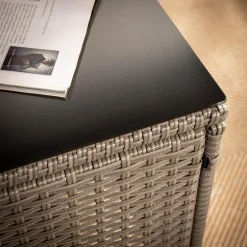 Stolik do ogrodu kwadratowy SKOTI szary