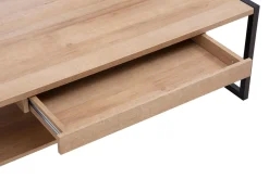 Stolik kawowy industrialny z szufladą