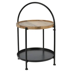 Stolik kawowy metalowy czarny 55 cm