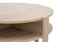 Stolik kawowy okrągły TOBAGO DĄB SONOMA