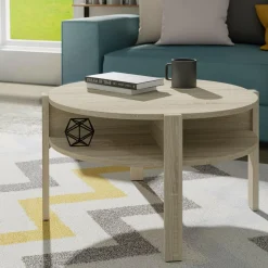 Stolik kawowy okrągły TOBAGO DĄB SONOMA