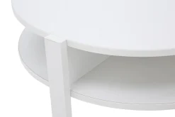 Stolik kawowy okrągły TOBAGO BIAŁY