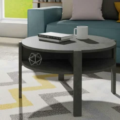 Stolik kawowy okrągły TOBAGO BETON