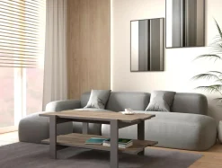 Stolik kawowy z półką COFFEE TABLES szary