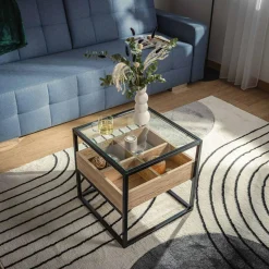 Stolik kawowy z pojemnikami SOGNO