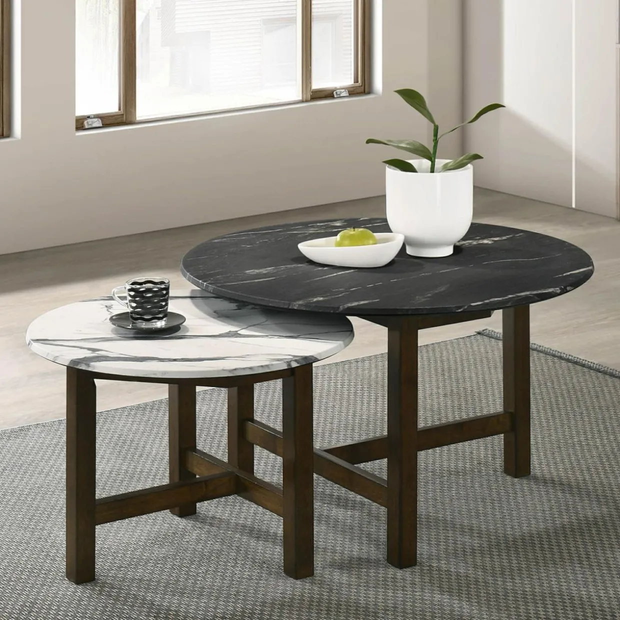 Stolik marmurkowy okrągły SAFI