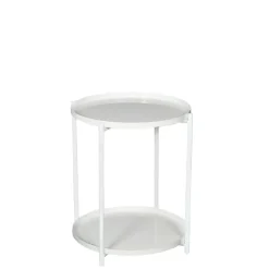 Stolik metalowy biały SALAR