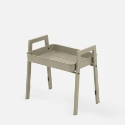 Stolik metalowy ciemnobeżowy HOCTANS