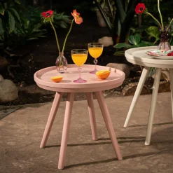 Stolik ogrodowy HECCIANO różowy