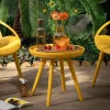 Stolik ogrodowy HECCIANO żółty